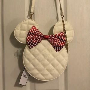 Minnie Mouse Crossbody Glitter Purse